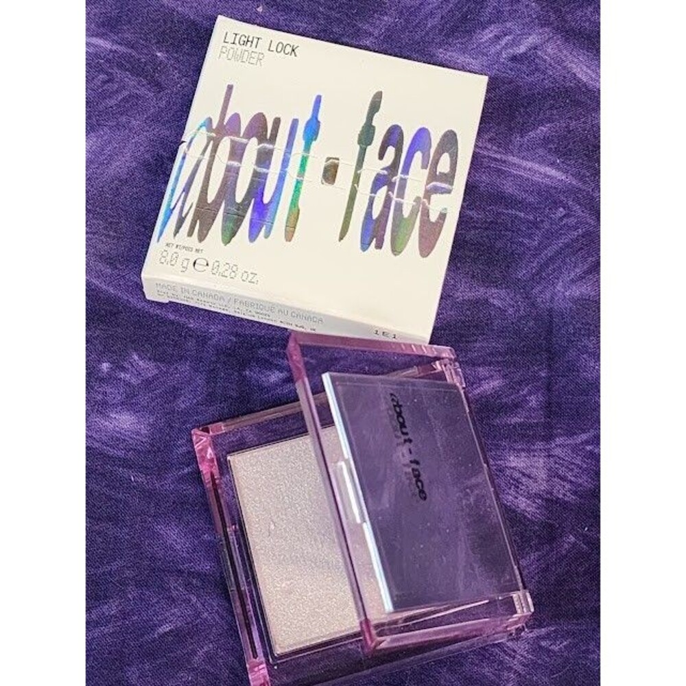 ABOUT-FACE Light Lock Powder Highlighter 8g Shade Smother High Beam Glow Shimmer
